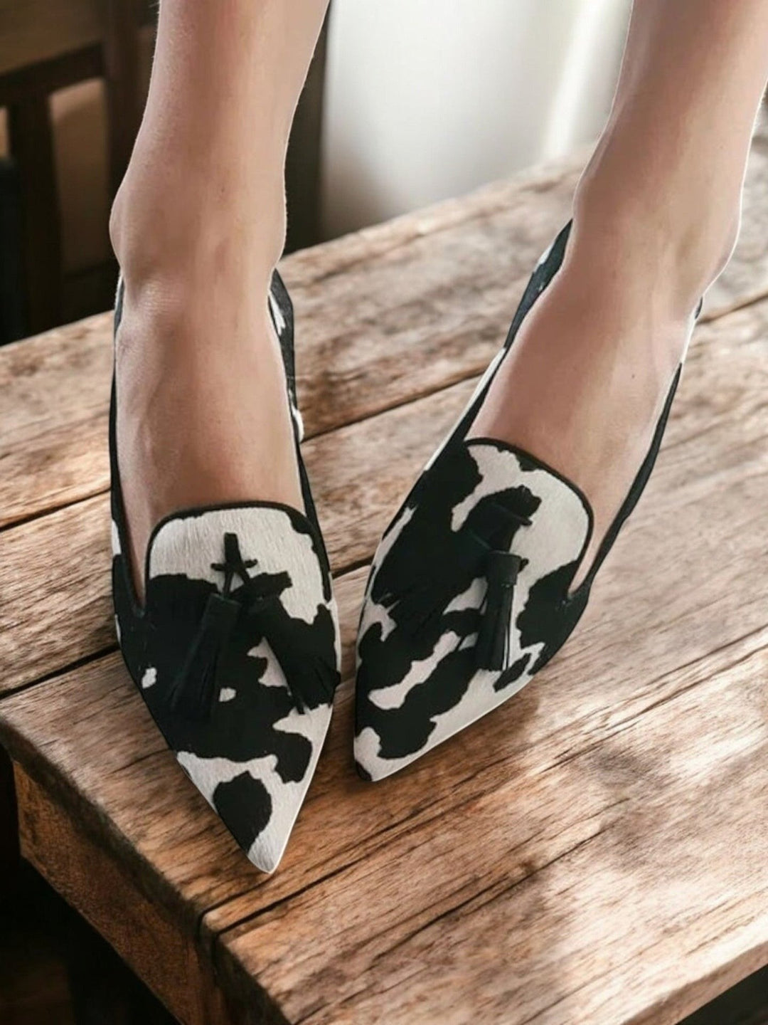 Loafers for Women | Patterned Tassel Detail