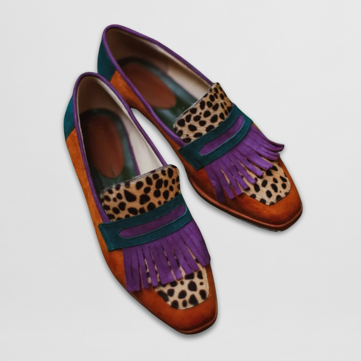 Loafers For Women | Patterned Fringe Detail