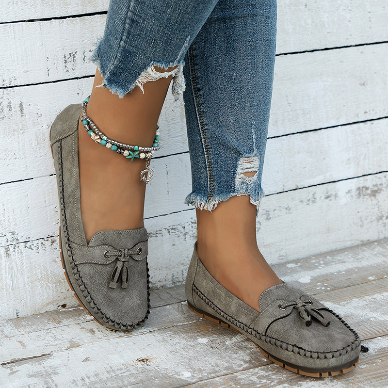 Loafers For Women | Tassel Closed Toe