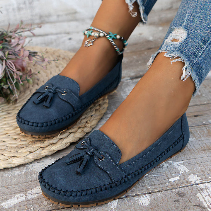 Loafers For Women | Tassel Closed Toe
