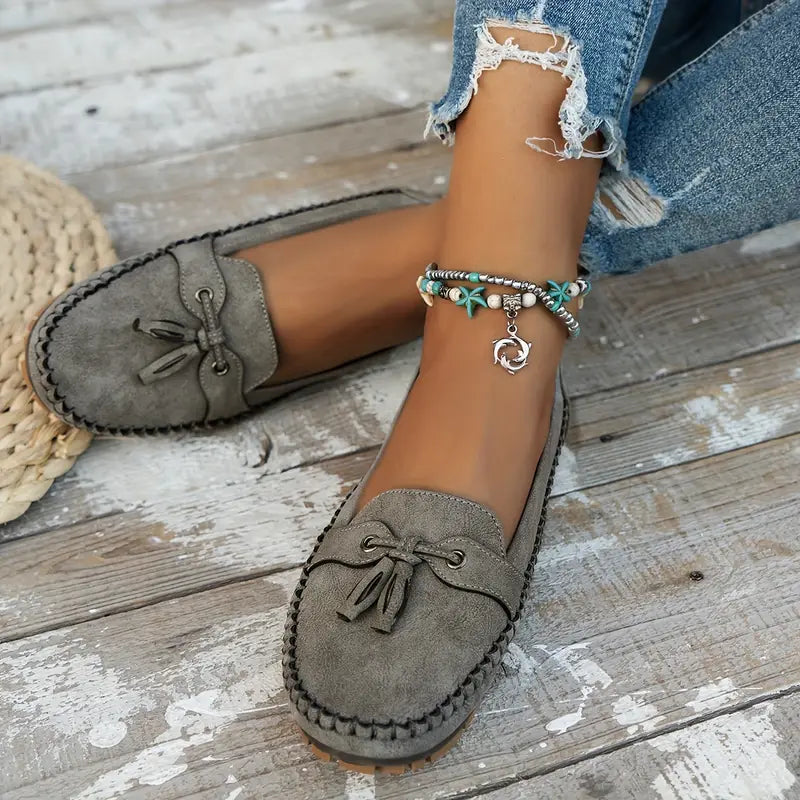Loafers For Women | Tassel Closed Toe