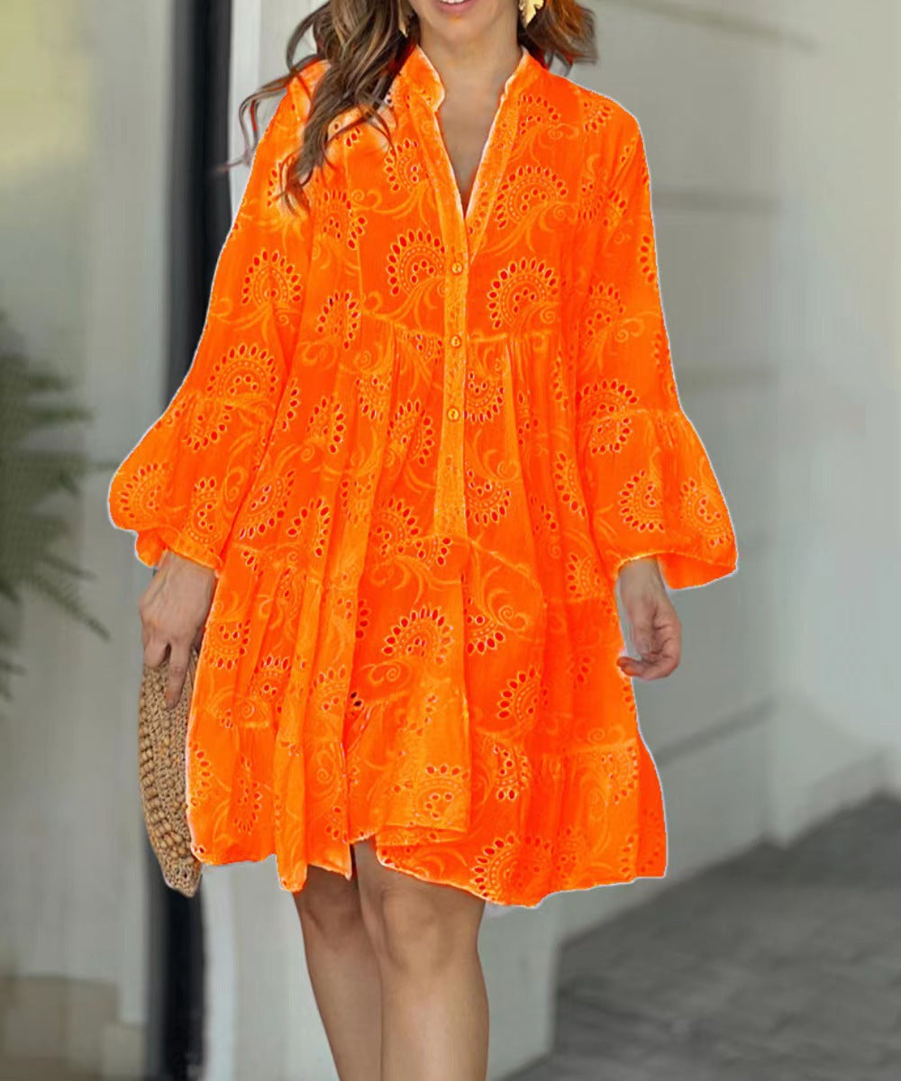 Women’s Dress | Embroidered Tiered Mini