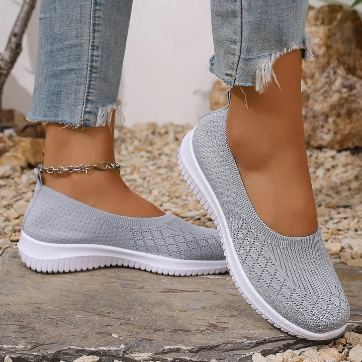 Slip on Shoes for Women | Knit Upper Closed Toe