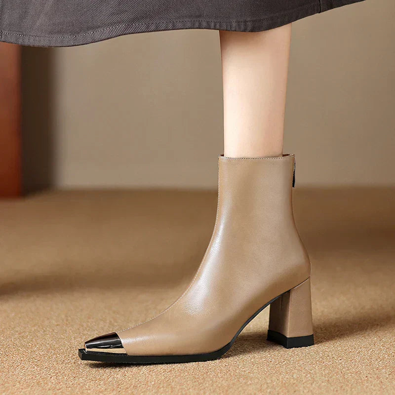 Boots For Women | Pointed Toe Block Heel Style