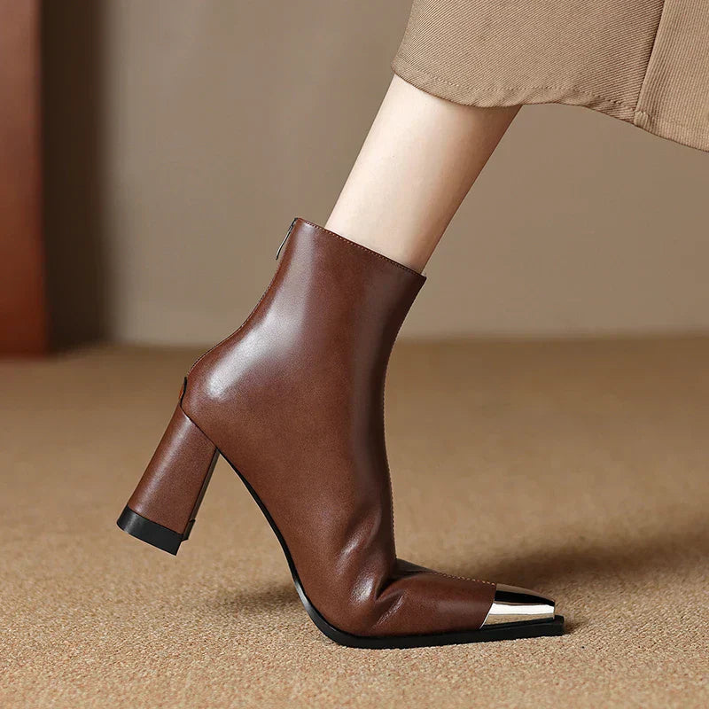 Boots For Women | Pointed Toe Block Heel Style