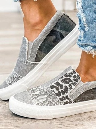 Loafers For Women | Slip-On Patterned Upper
