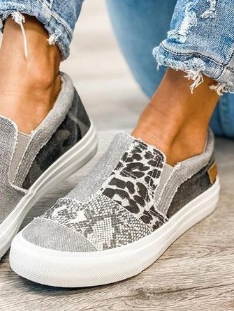 Loafers For Women | Slip-On Patterned Upper