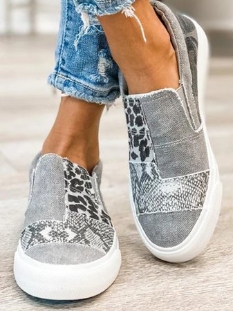 Loafers For Women | Slip-On Patterned Upper