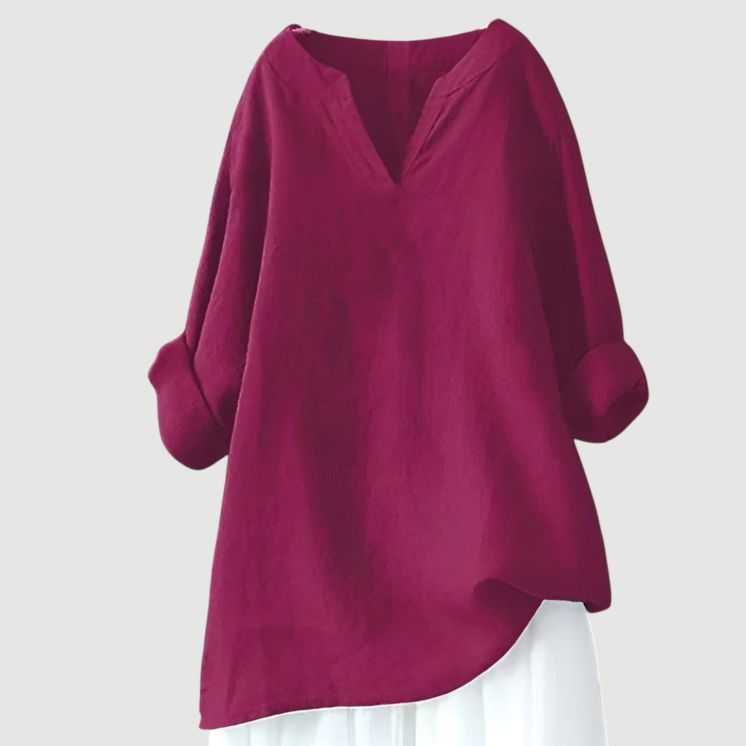 Women’s Blouse | Long Sleeve V-Neck