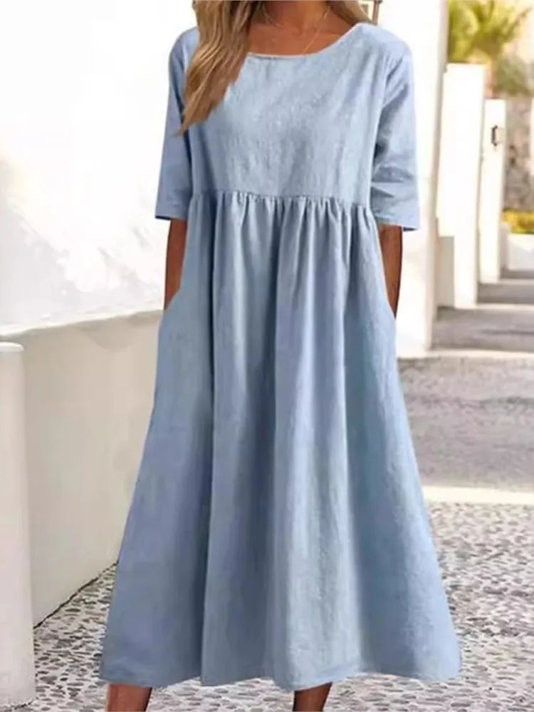 Women’s Dress | Midi Round Neck