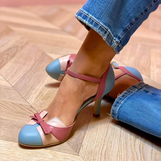 Mary Jane Shoes For Women | Bow Detail Heeled Style